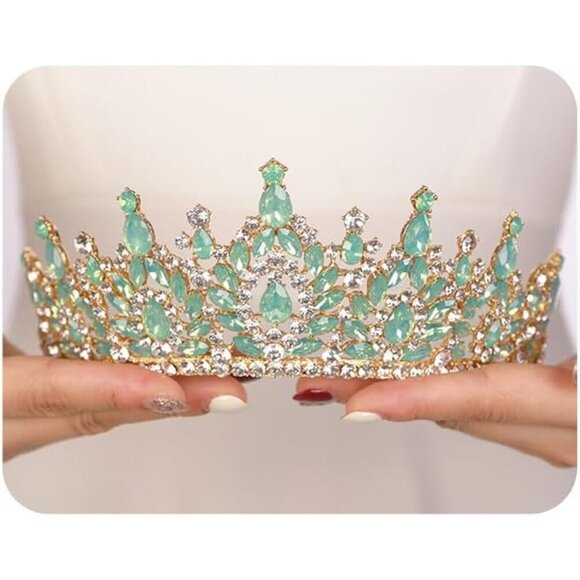 Women Crystal Crowns Tiaras Alloy Bridal Party Prom Bridal Tiara for Weddings